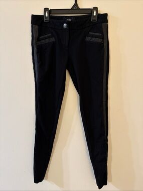 PAIGE Black Pants with Logo Waistband